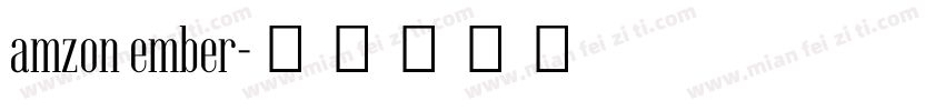 amzon ember字体转换